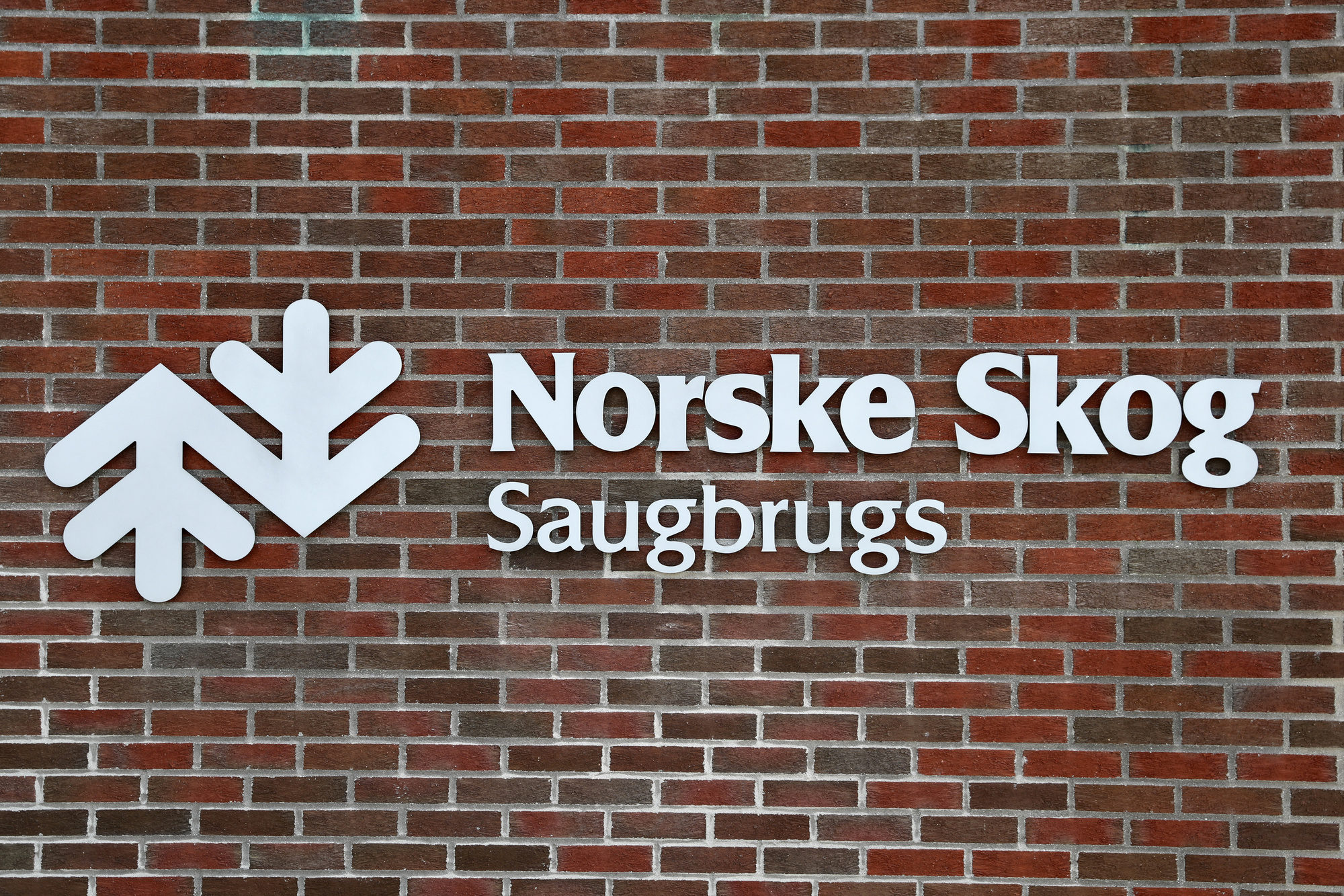 Fabrikk skilt Norske Skog