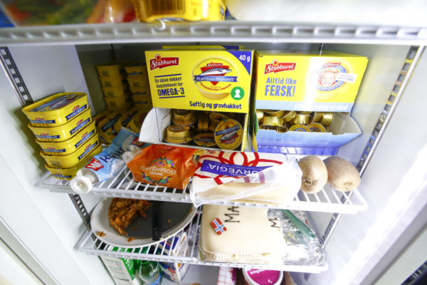 Norsk mat i kjøleskap