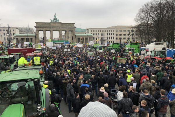Bondeprotest i Berlin