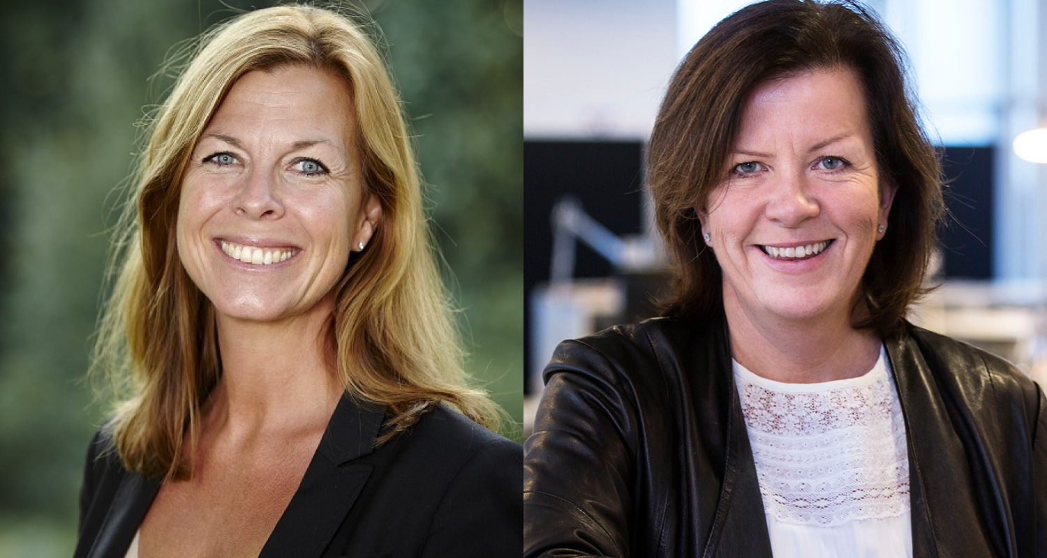 Tina Hemansson Berg (t.v) og Kristin Muri Møller. Foto: TINE